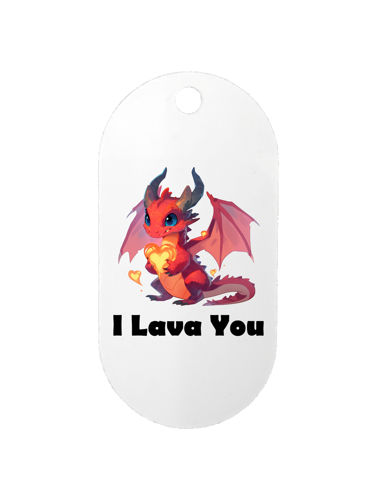 I Lava You - Dog Tag