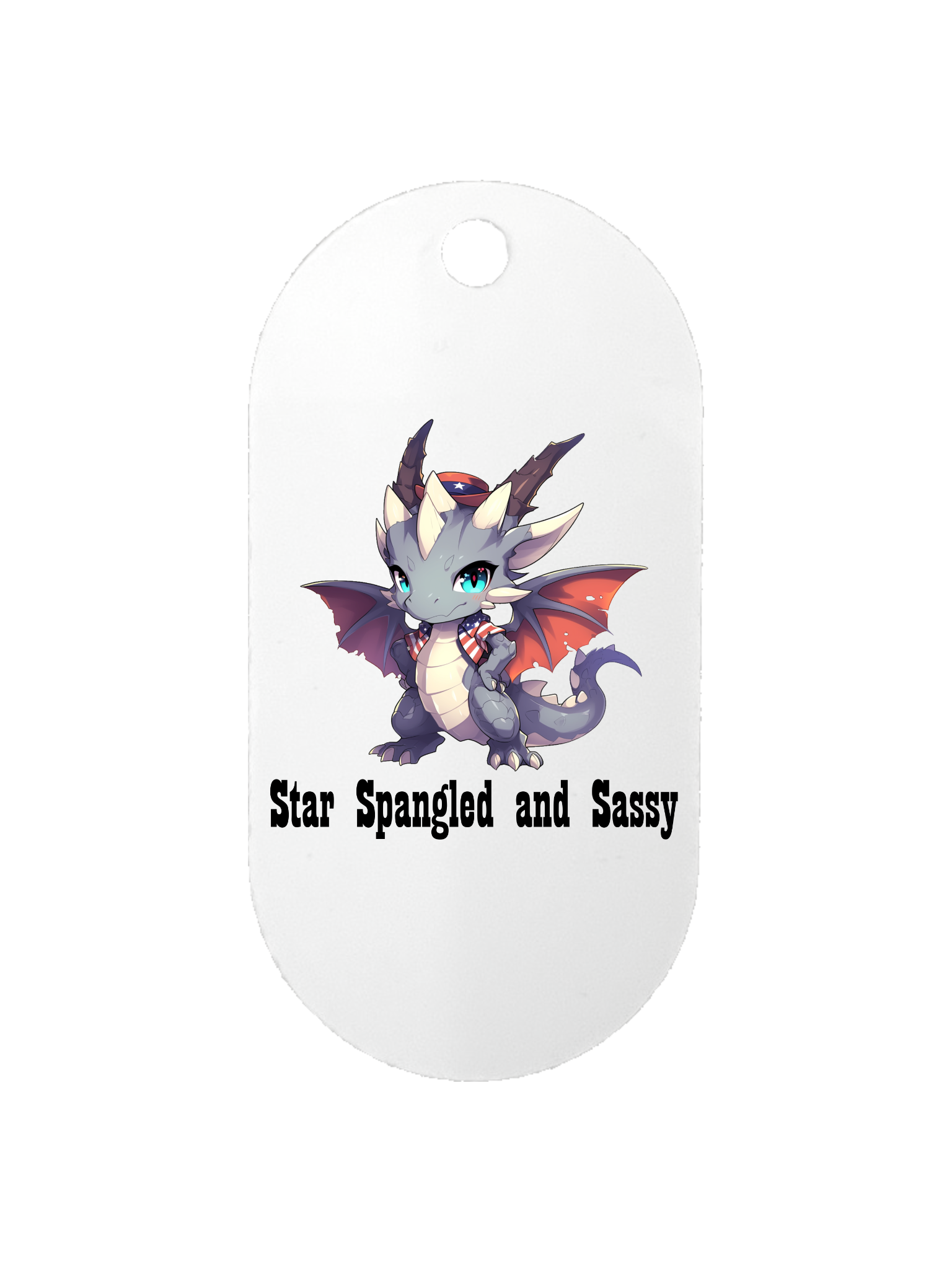 Star Spangled and Sassy - Dog Tag